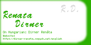 renata dirner business card